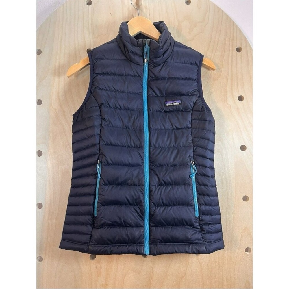 Patagonia Women's Down Sweater Vest XXS Navy NWOT - Picture 9 of 16